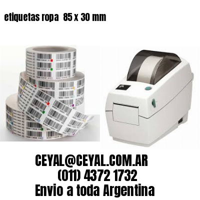 etiquetas ropa  85 x 30 mm
