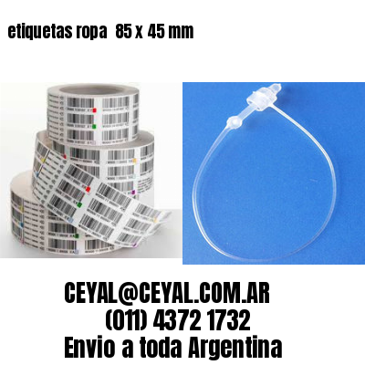 etiquetas ropa  85 x 45 mm