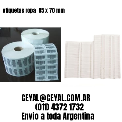etiquetas ropa  85 x 70 mm
