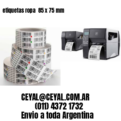 etiquetas ropa  85 x 75 mm