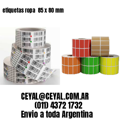 etiquetas ropa  85 x 80 mm