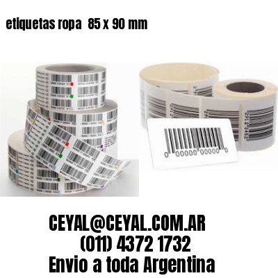 etiquetas ropa  85 x 90 mm