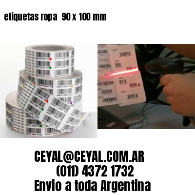 etiquetas ropa  90 x 100 mm