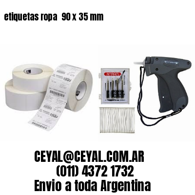 etiquetas ropa  90 x 35 mm