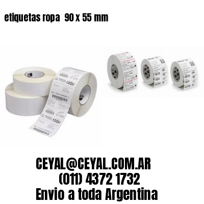 etiquetas ropa  90 x 55 mm