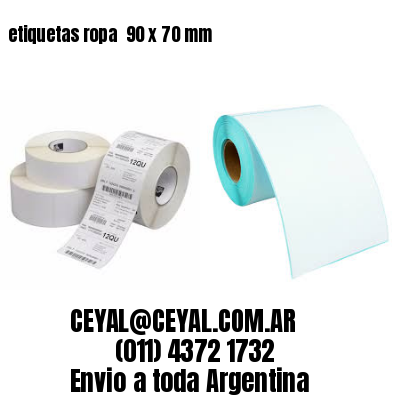 etiquetas ropa  90 x 70 mm