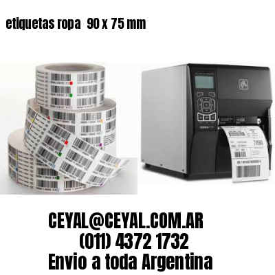 etiquetas ropa  90 x 75 mm