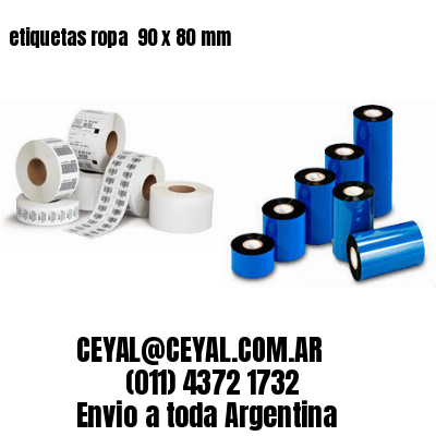etiquetas ropa  90 x 80 mm