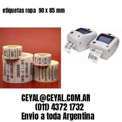 etiquetas ropa  90 x 85 mm