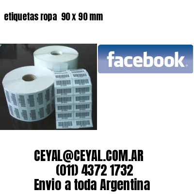 etiquetas ropa  90 x 90 mm