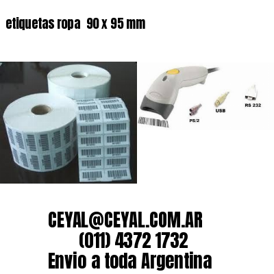 etiquetas ropa  90 x 95 mm
