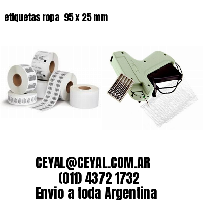 etiquetas ropa  95 x 25 mm