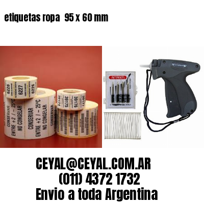 etiquetas ropa  95 x 60 mm