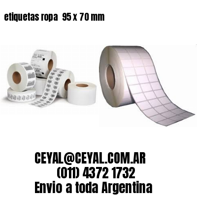 etiquetas ropa  95 x 70 mm