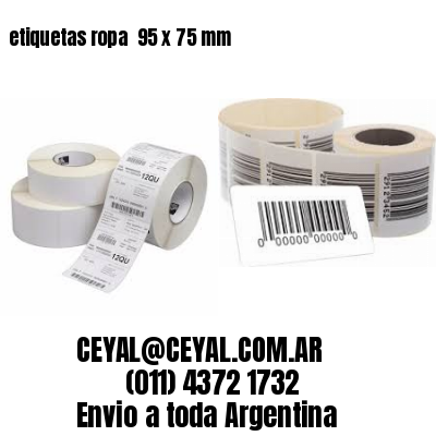 etiquetas ropa  95 x 75 mm
