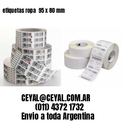 etiquetas ropa  95 x 80 mm