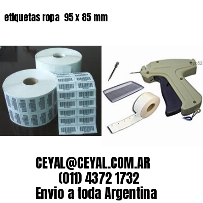 etiquetas ropa  95 x 85 mm