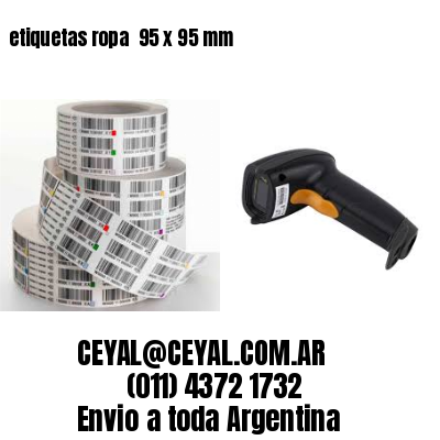 etiquetas ropa  95 x 95 mm
