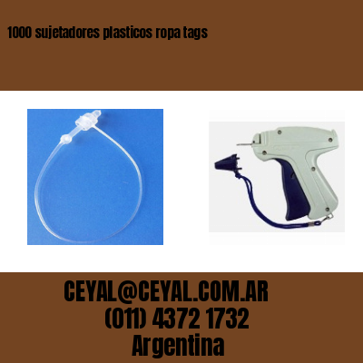 1000 sujetadores plasticos ropa tags
