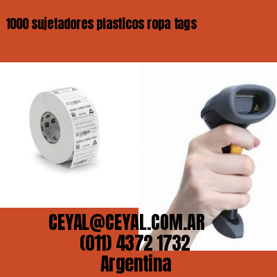 1000 sujetadores plasticos ropa tags