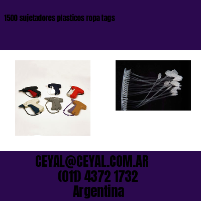 1500 sujetadores plasticos ropa tags