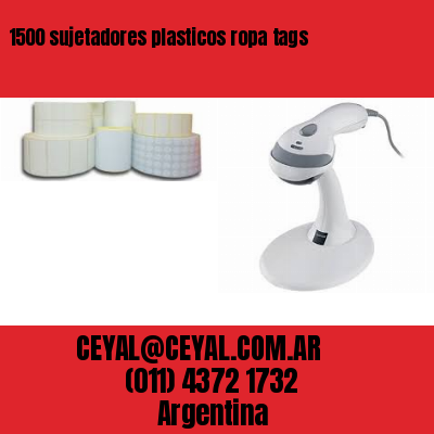 1500 sujetadores plasticos ropa tags