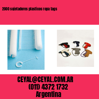 2000 sujetadores plasticos ropa tags