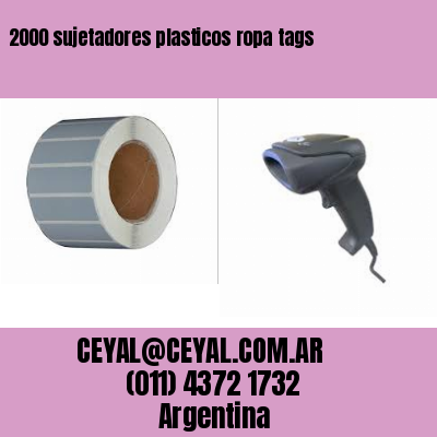 2000 sujetadores plasticos ropa tags