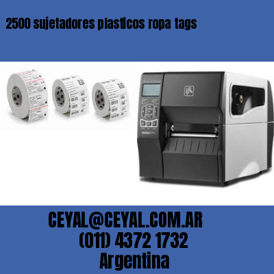 2500 sujetadores plasticos ropa tags