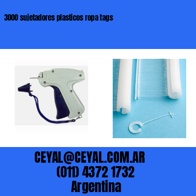 3000 sujetadores plasticos ropa tags