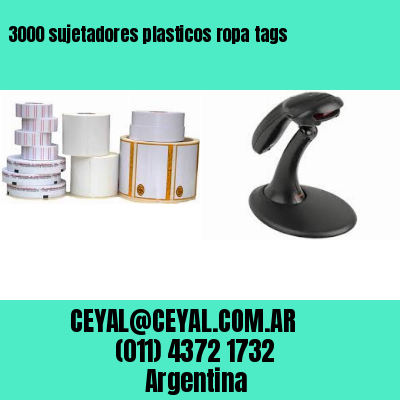 3000 sujetadores plasticos ropa tags