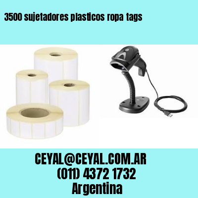 3500 sujetadores plasticos ropa tags