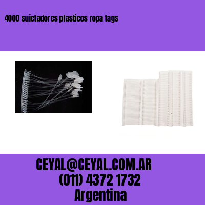 4000 sujetadores plasticos ropa tags