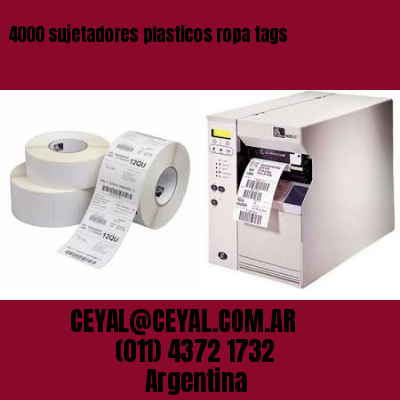 4000 sujetadores plasticos ropa tags