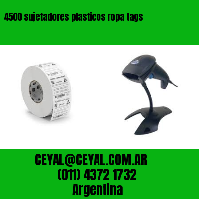4500 sujetadores plasticos ropa tags