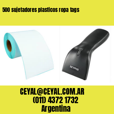 500 sujetadores plasticos ropa tags