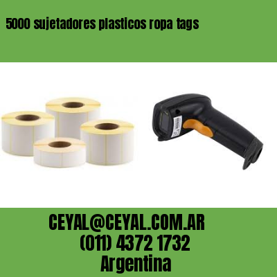 5000 sujetadores plasticos ropa tags