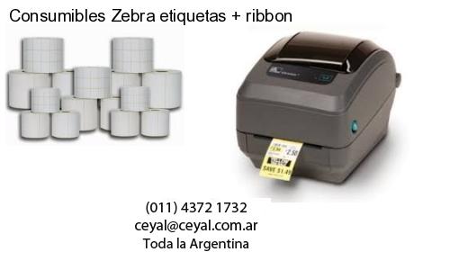 Consumibles Zebra etiquetas   ribbon