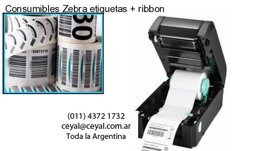 Consumibles Zebra etiquetas ribbon