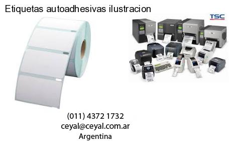 Etiquetas autoadhesivas ilustracion