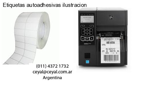 Etiquetas autoadhesivas ilustracion