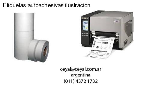 Etiquetas autoadhesivas ilustracion