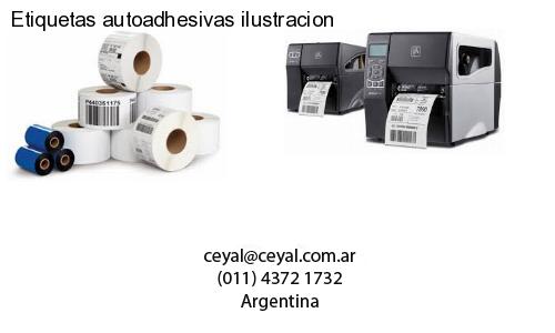Etiquetas autoadhesivas ilustracion