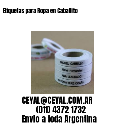 Etiquetas para Ropa en Caballito