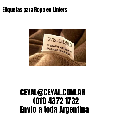 Etiquetas para Ropa en Liniers