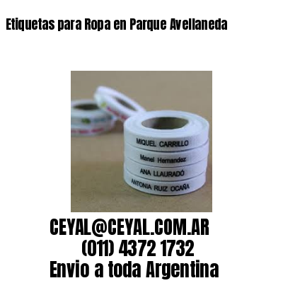 Etiquetas para Ropa en Parque Avellaneda