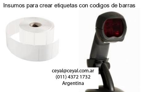 Insumos para crear etiquetas con codigos de barras