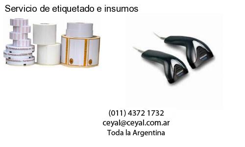 Servicio de etiquetado e insumos