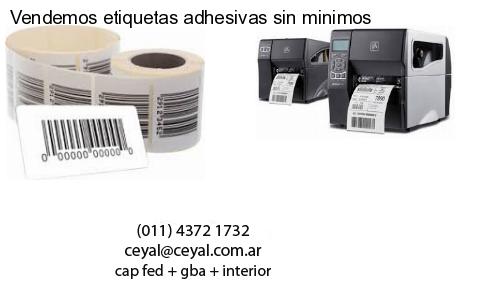 Vendemos etiquetas adhesivas sin minimos