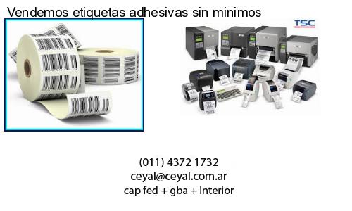 Vendemos etiquetas adhesivas sin minimos